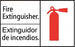 Zing Enterprises LLC ANSI-ISO Bilingual Fire Extinguisher Signs - Bilingual Fire Extinguisher Sign, Plastic, 10" x 14" - 2903