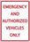 Zing Enterprises LLC Emergency and Authorized Vehicles Parking Signs - SIGN, EMERGENCY AUTH VEHICLES ONLY - 3070