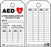 Zing Enterprises LLC Safety Tags - TAG, AED INSPECTION - 7018
