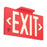 Zing Photoluminescent Glow Exit Signs - SIGN, EXIT, RED, GLOW, DOUBLE-SIDED - 7402