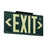 Zing Photoluminescent Glow Exit Signs - SIGN, EXIT, GREEN, GLOW, SINGLESIDE, I / O - 7409