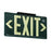 Zing Photoluminescent Glow Exit Signs - SIGN, EXIT, GREEN, GLOW, DBL-SIDED, I / O - 7410