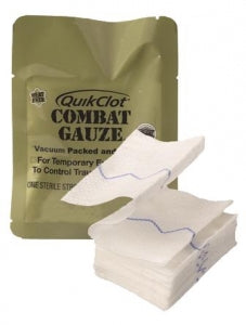 Z-Medica QuikClot Combat Gauze - QuickClot Combat Gauze, 3" x 4 Ft. - 200