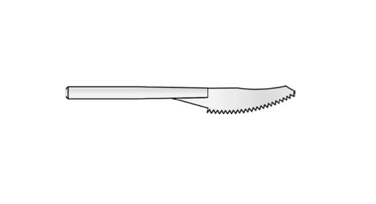 MicroAire Surgical Reciprocating Saw Blades - Reciprocating Saw Blade, Small, 7.4 mm x 23.6 mm x 0.6 mm - ZR-154