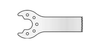 MicroAire Surgical Sagittal Saw Blades - Sagittal Saw Blade, Micro, 9.5 mm x 25.4 mm x 0.6 mm - ZS-343