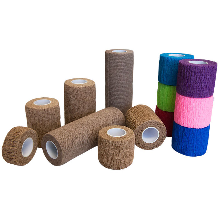 S2S Global PremierPro Cohesive Bandages - BANDAGE, COHESIVE, STRL, LF, TAN, 4INX5YD - 8984