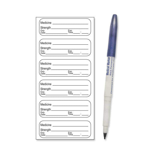 PDC Healthcare Sterile Labels with Pen Sterile Labels with Pen, 11