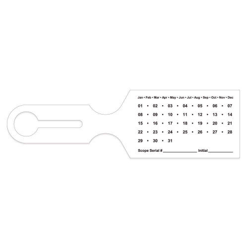 PDC Healthcare Ident-Alert Scope Tags - TAG, POLY SCOPE, DATE, 8-1/2X2-1/2, WHITE - TSTAG9