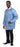 S2S Global PremierPro Fluid-Resistant Disposable Lab Jacket - PremierPro Fluid-Resistant Disposable Lab Jacket with Knit Collar and Cuffs, Blue, Size XL - 2715