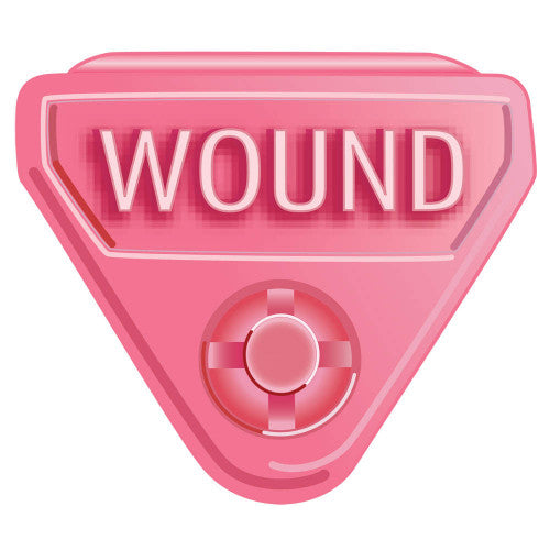 PDC Healthcare In-A-Snap Alert Clasps - BAND, CLASP, SJC ALERT, "WOUND", PINK - WBCLASP-WO7