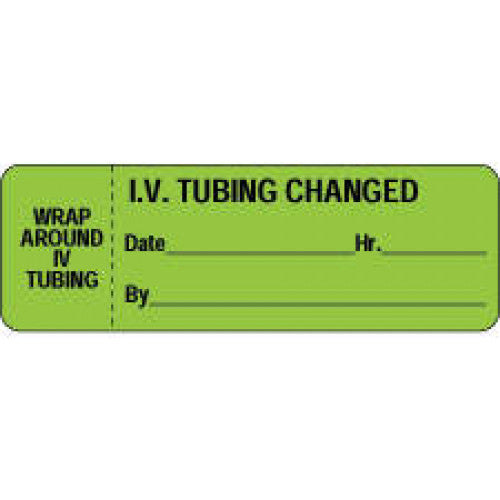 Iv Labeling PDC Healthcare Nursing Wraparoound IV Tubing Labels - LABEL, IV