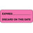 PDC Healthcare Expiration Labels - Expires Discard On Label, Fluorescent Pink - 59706778