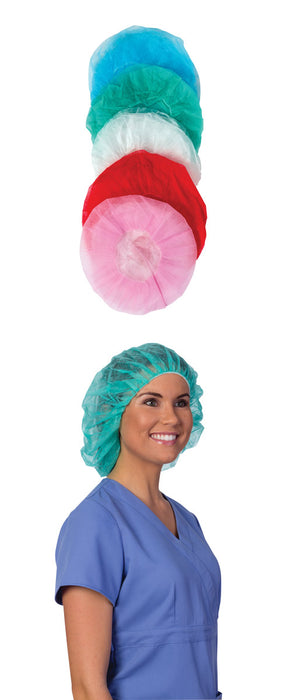 S2S Global PremierPro Bouffant Caps - CAP, BOUFFANT, PREMIUM, 24", GREEN - 2146