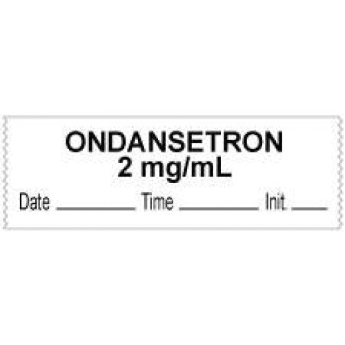 PDC Healthcare Removable Anesthesia Tapes with Date, Time and Initials - TAPE, "ONDANSETRON 2 MG / ML", DTI, 1/2X500" - 59726971