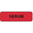 PDC Healthcare Lab Communication Labels - LABEL, "SERUM", 1-1/4X3/8, FL RED - 59704022