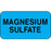 PDC Healthcare Drug Labels - Magnesium Sulfate Label, 1-5/8" x 7/8", Blue - 59707258
