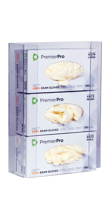 S2S Global Glove Box Holders - Triple Glove Box Holder, Clear - 4703