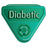 PDC Healthcare In-A-Snap Alert Band Clasps - In-A-Snap Alert Clasps, Diabetic, Green - WBCLASP-DB4