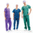 Molnlycke BARRIER Extra Comfort Scrubs - BARRIER Disposable Three-Pocket Scrub Shirt, Blue, Size 4XL - 21670