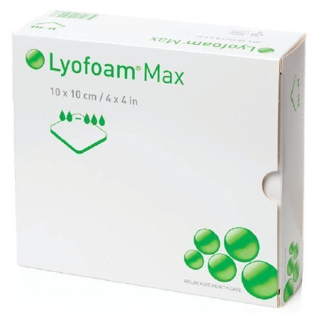 Molnlycke Healthcare Lyofoam Dressings - Lyofoam Max Absorbent Polyurethane Foam Dressing, 6" x 6" (15 x 15 cm) - 603204