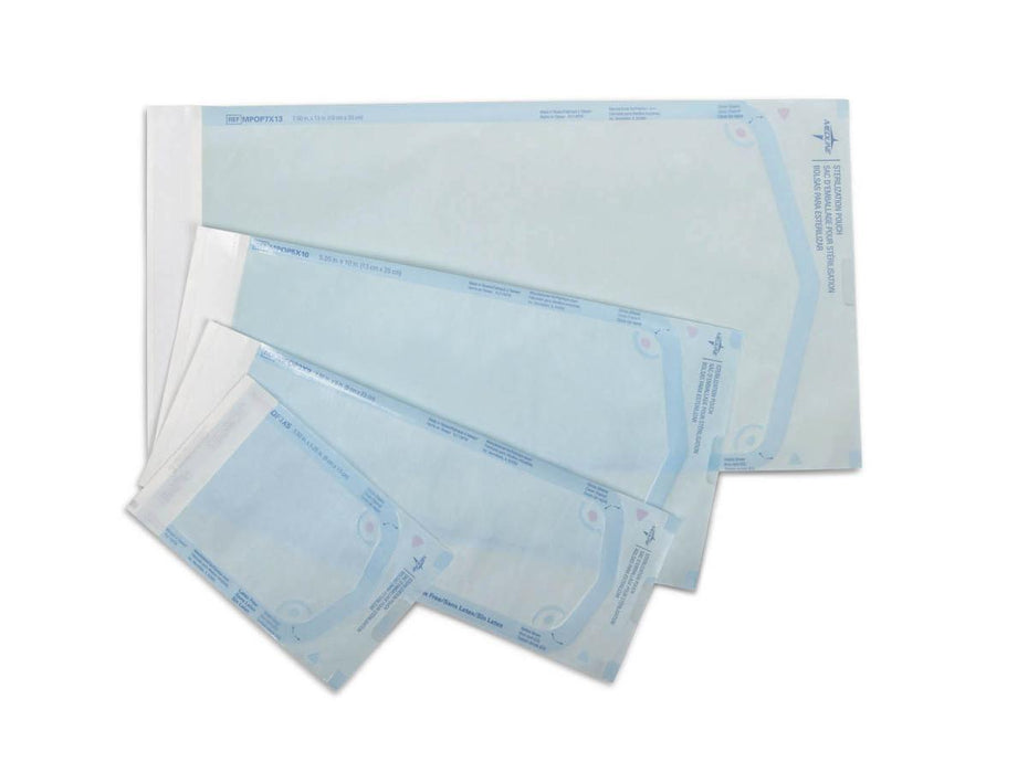 Medline Instrument Sterilization Pouches - Physician Office Pouch, Self Seal, 10-1/2" x 17" - MPOP10X17