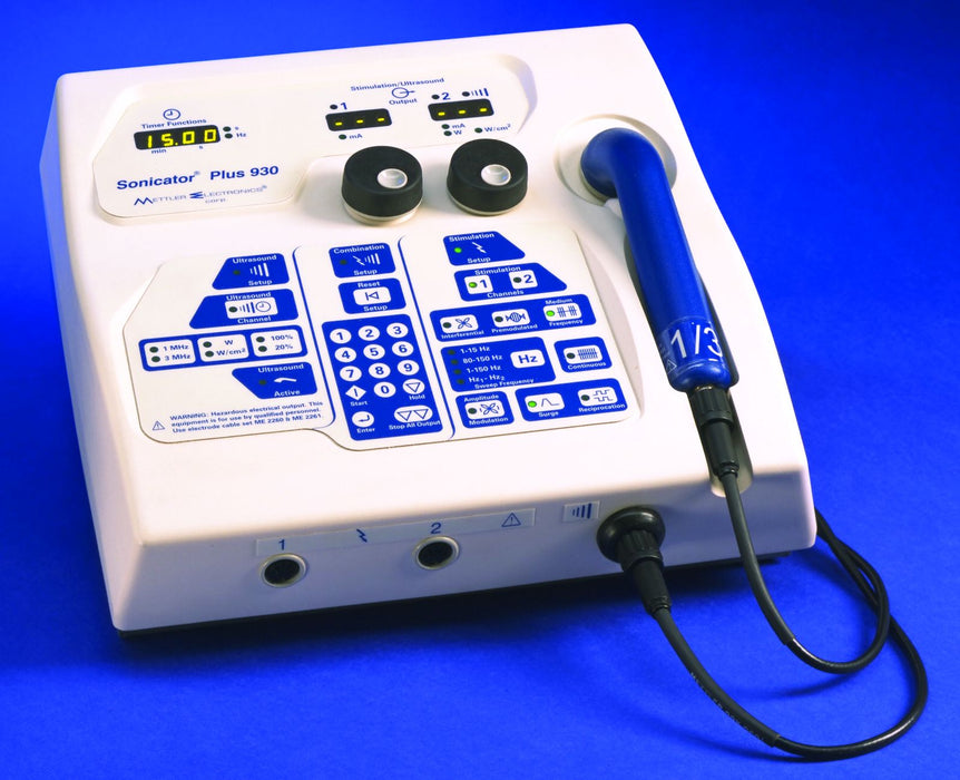 Mettler Electronics Sonicator Plus 930 Combo - E-STIM / ULTRASND, SONICATOR 930, EXT WAR - ME930EXT