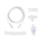 Medline Medline Disposable Handheld Nebulizer Kits - Nebulizer Kit with T Mouthpiece and 7' Tube, 6" Reserve, Standard Connector - HCS4483VA