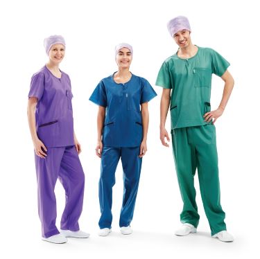 Molnlycke Healthcare US Barrier Extra Comfort Scrub Shirts - Barrier Extra Comfort Scrub Shirts, Purple, Size 4XL - 24670