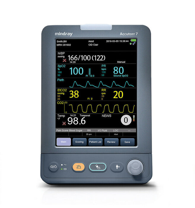 Mindray Accutorr 7 Vital Sign Monitor - MONITOR, ACCUTOR 7, MASIMO SPO2, CO2, SMART - 6103F-PA00085