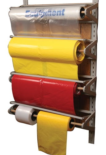 MES INC Wallrack Uprights - Wall-Mounted Rack, Holds 4 Dispensers - 3104