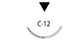 Medtronic USA Surgipro Sutures - Surgipro-II Suture, Blue, Size 5/0, 18", C-12 Needle - SP-559G