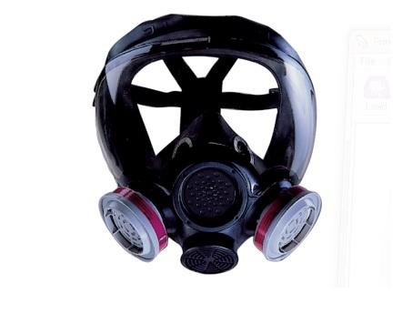 Mine Safety Appliances Advantage 1000 Full-Face Respirator - Advantage 1000 Respirator Full Face Mask, Size S - 805414MSA