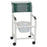 MJM Standard PVC Shower Chairs - PVC Shower Chair, Mesh, Forest Green, with Bucket - 118-3-SQ-PAIL