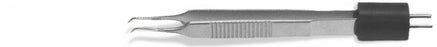 Medline Iris Endoscopic Forceps - Iris Bipolar Forceps, Insulated Handle, Curved, 0.5 mm, 3.5" - MDS573104D