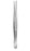 Miltex Instruments MeisterHand Straight Tissue Forceps - Tissue Forceps, 1 x 2 Teeth, Serrated Handles, Standard Pattern, 8" - MH6-48