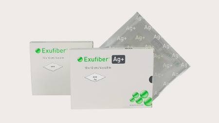 Molnlycke Exufiber Hydrolock Wound Dressings - Exufiber Ag+ Antimicrobial Gelling Fiber Dressing, 8" x 12" (20 x 30 cm) - 603424