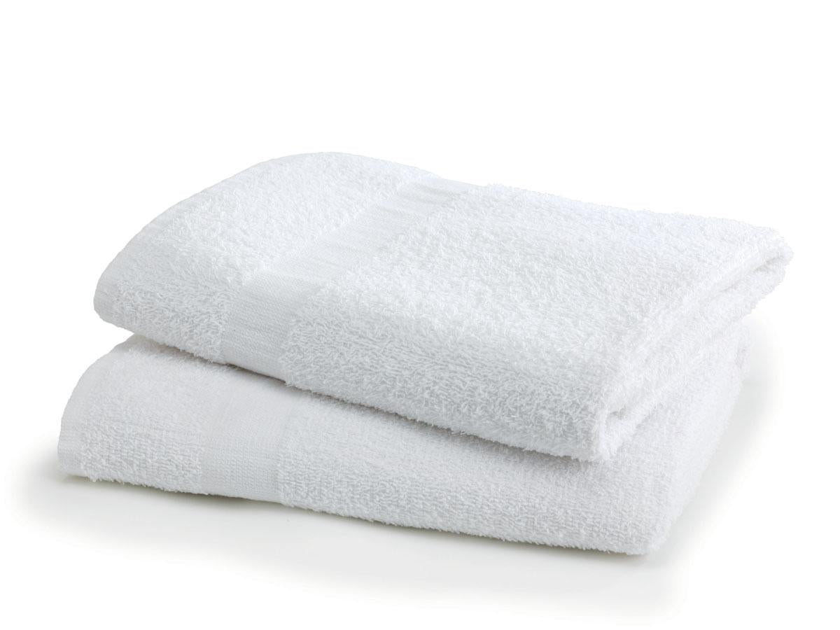 Medline Medline Interblend Bath Towels - Blended Terry Bath Towel, 86/14 Blend, 24" x 48", 8 lb./Dz. - B648-U-WHT-1-DP00