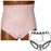 Options Split-Lace Crotch with Built-In Barrier/Support, Soft Pink, Left-Side Stoma, X-Large Hips 45" - 47"
