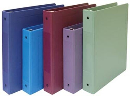 Omnimed Molded Ring Binders - BINDER, MOLDED, SIDE OPENING, MED BLUE ...