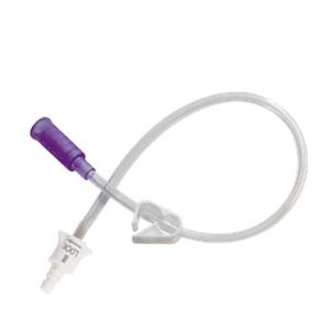 AMT G-JET Gastric Extension Set, 24" Straight Connector, with Tethered Cap