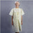 Salk Company Snap Wrap Deluxe Adult Patient Gown Yellow Floral, Short Sleeve