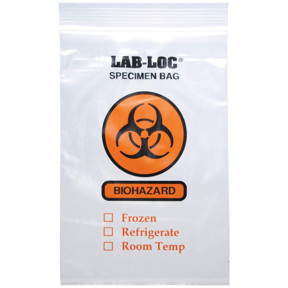 Biohazard Bag 2 Mil Thick Dimensions: 6" X 10" 1000/Case