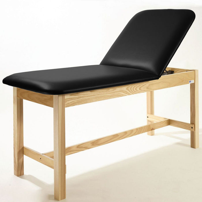 Metron Value Treatment Table - Adjustable Back with Open Shelf