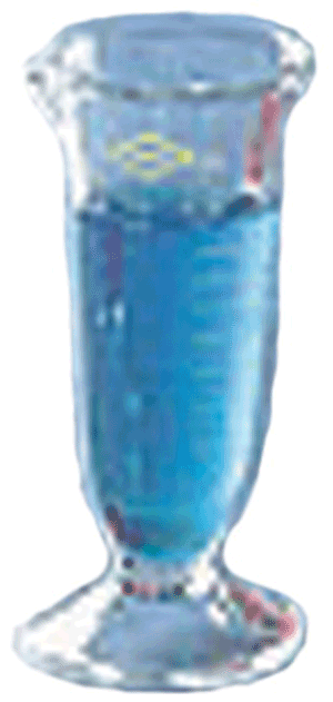 Double Scale Conical Glass Graduate 1 Dr/5 Ml - 1 Each — Grayline Medical