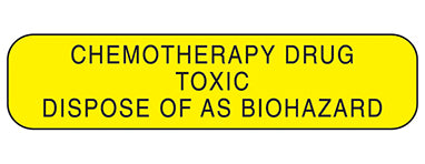 MedValue Chemotherapy Drug Dispose Of Labels