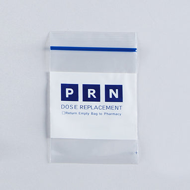 MedValue PRN Bags, Blue, 3 x 4