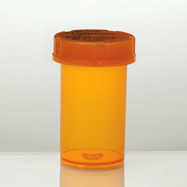 MedValue Friendly and Safe Vials with Child-Resistant Caps Attached, 20 Dram