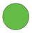 MedValue Blank Circle Labels, High Visibility Green