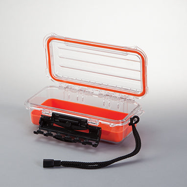 MedValue Waterproof Storage Box, Small, Orange, 9x3x5