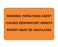 MedValue Warning Paralyzing Agent Labels